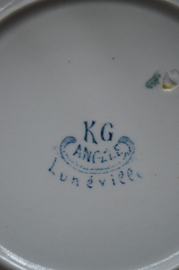 リュネヴィル（Lunéville）とは,リュネヴィルとは,Lunéville　Keller & Guerin,Lunéville　K&G,リュネヴィル窯,リュネヴィル陶器, フレンチアンティーク陶器1