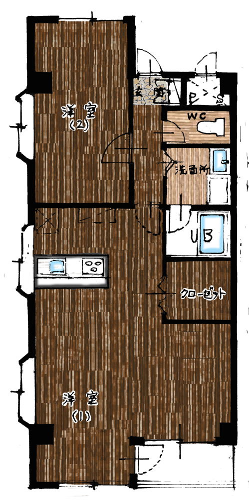 305号室間取り